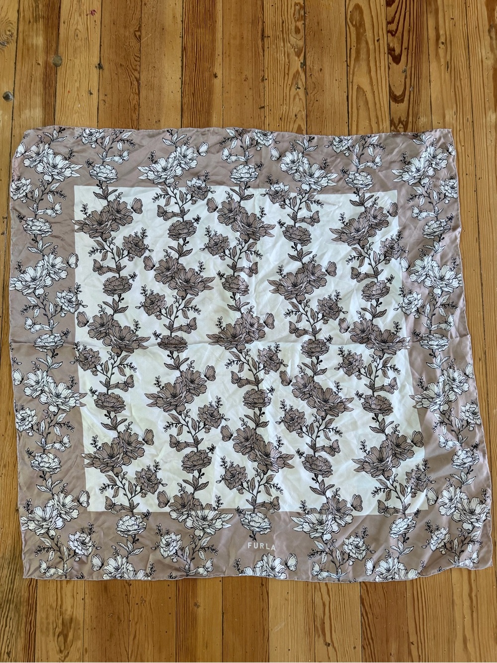 Furla Floral Scarf